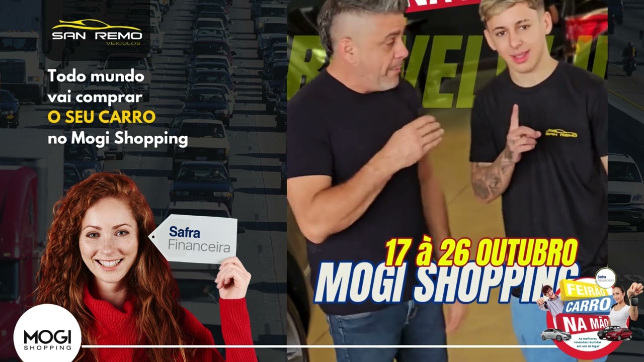 San Remo Ve&iacute;culos  no Feir&atilde;o Carro na M&atilde;o noestacionamento do Mogi Shopping