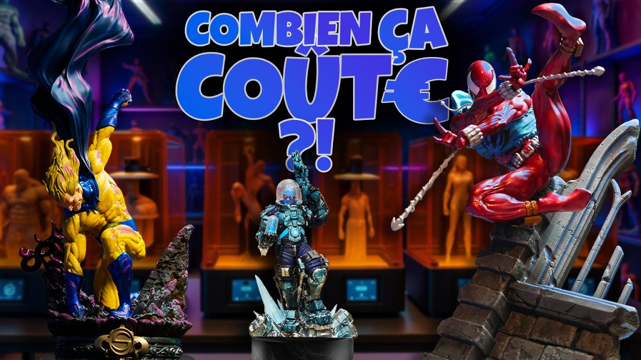 Combien coute une statue 1/4 à produire en impression 3D ?