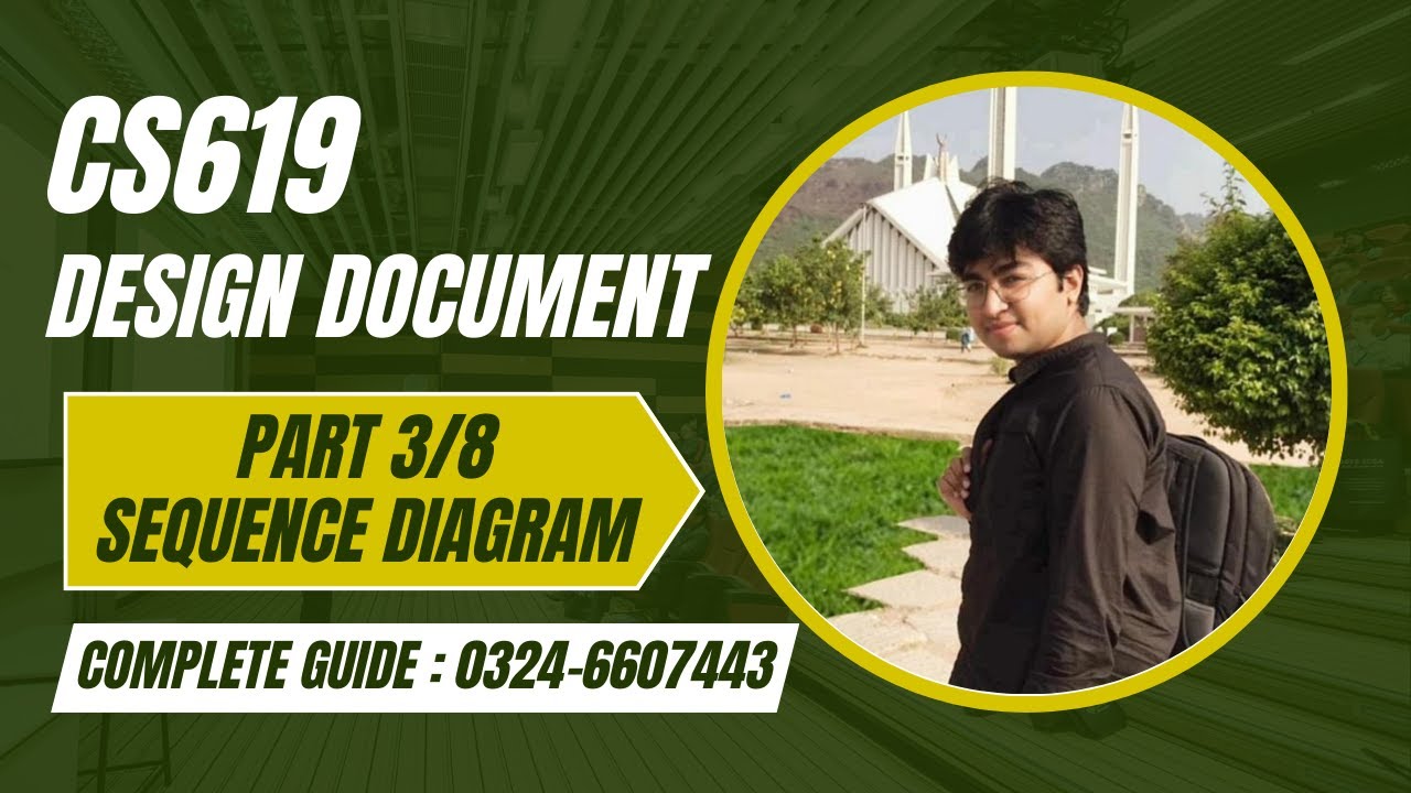 CS619 Design Document Complete Guide Fall 2025 || Part 3 || CS619 || CS519 || Sequence Diagram