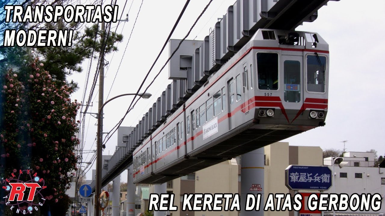 KEREN! BEGINI KERETA MONOREL DI JEPANG DENGAN SISTEM GANTUNG