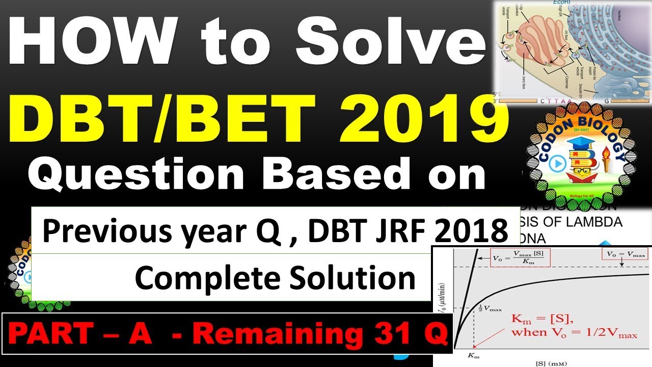 DBT JRF 2019 II DBT JRF 2018 Previous year Question Analysis II IMPORTANT TOPICS FOR DBT JRF