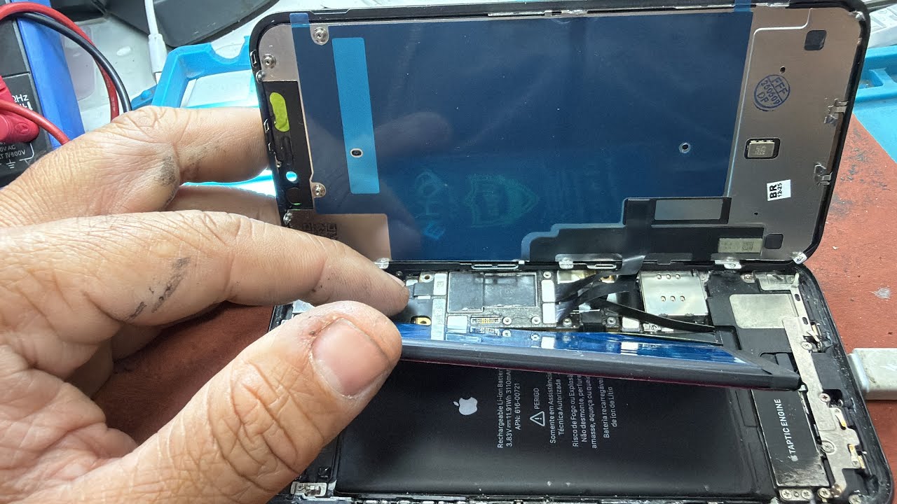 iPhone molhou e não ligava #riodejaneiro #smartphone #tecnicocelular #repair #zonanorte 