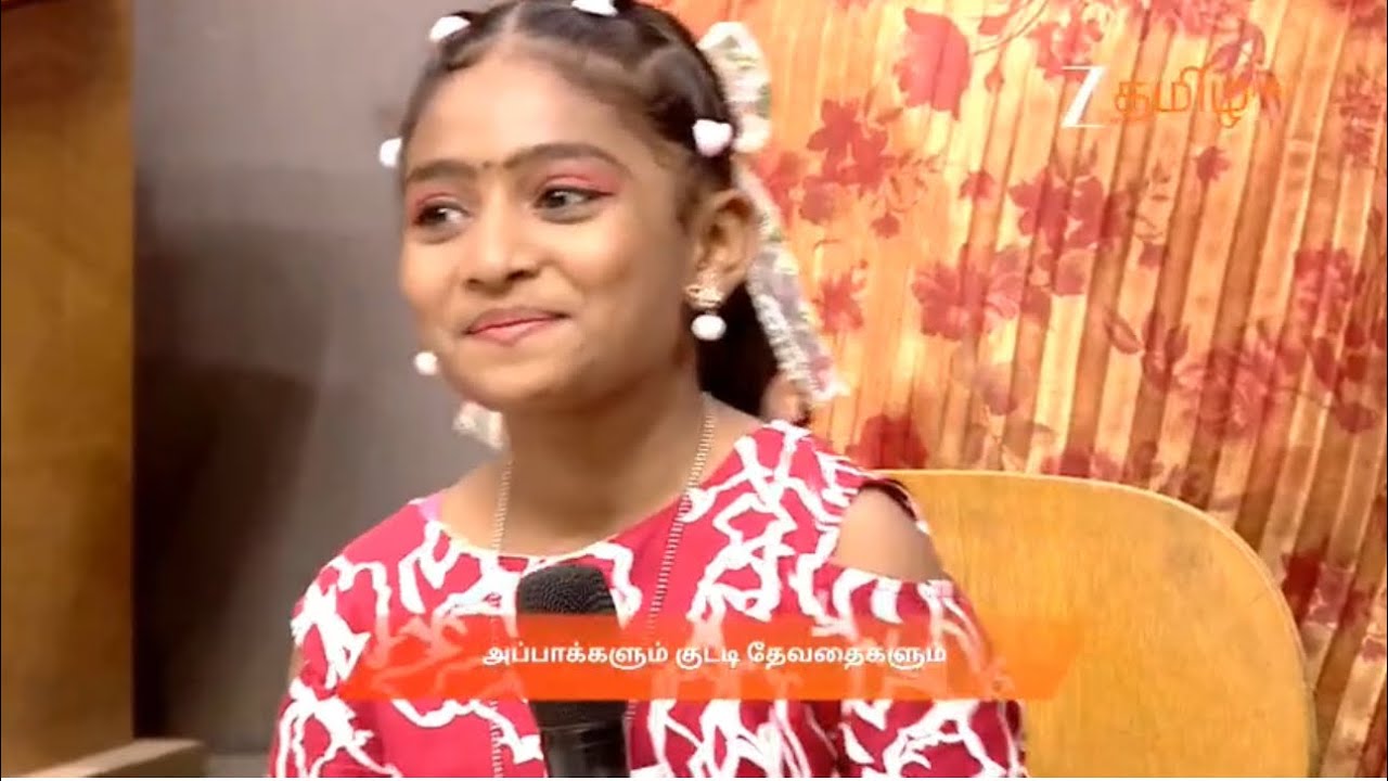 Me and My Angel daughter participated in this program ( Zee Tamil - Tamizha Tamizha )