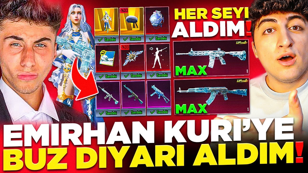 SÖZÜMÜ TUTTUM❗ EMİRHAN KURİ'YE BUZ DİYARI ÇIKARIP HESABINI FULLEDİM❗ (HER ŞEYİ ALDIM 😲) -PUBG Mobile