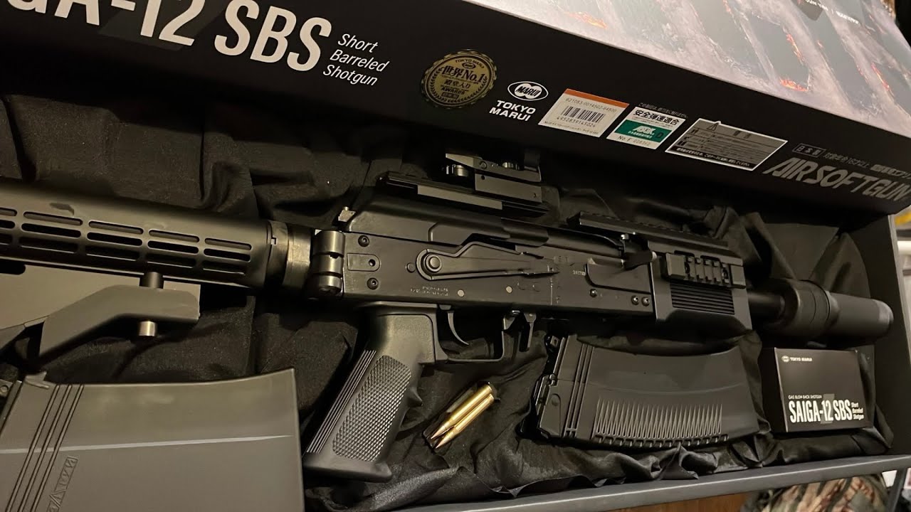 Unboxing SAIGA-12 SBS TOKYO MARUI GBBR