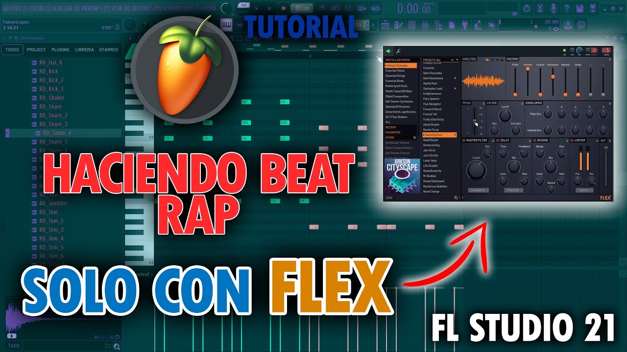 Como Hacer Beat Rap Con Un Solo Plugin En Fl Studio 20 - Fl Studio 21 TUTORIAL