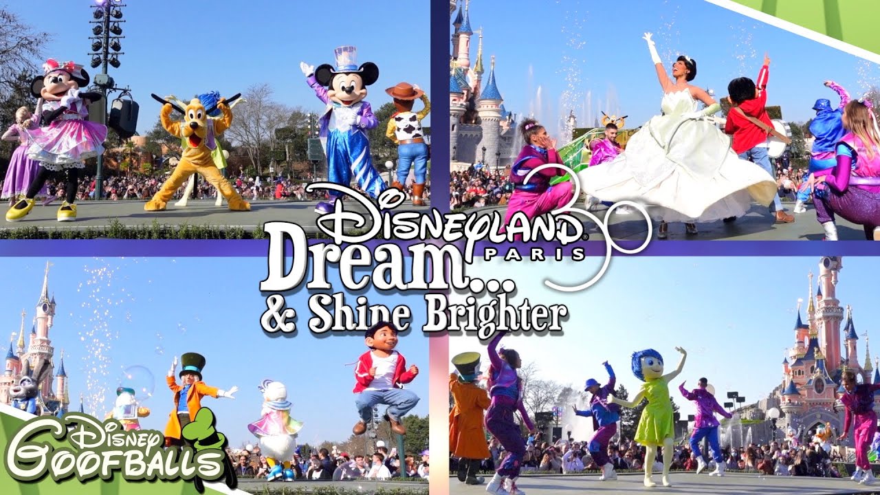 Dream... And Shine Brighter! [All 4 Stages At Central Plaza] - Disneyland Paris 30th Anniversary ✨