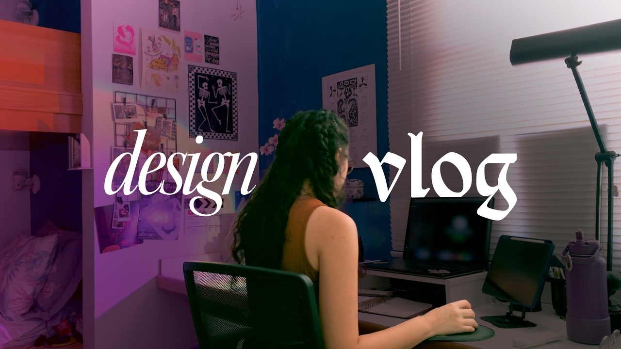 rotina de designer | planner do ano ao vivo + fazendo cartela de adesivos ✷ vlog de estúdio 38