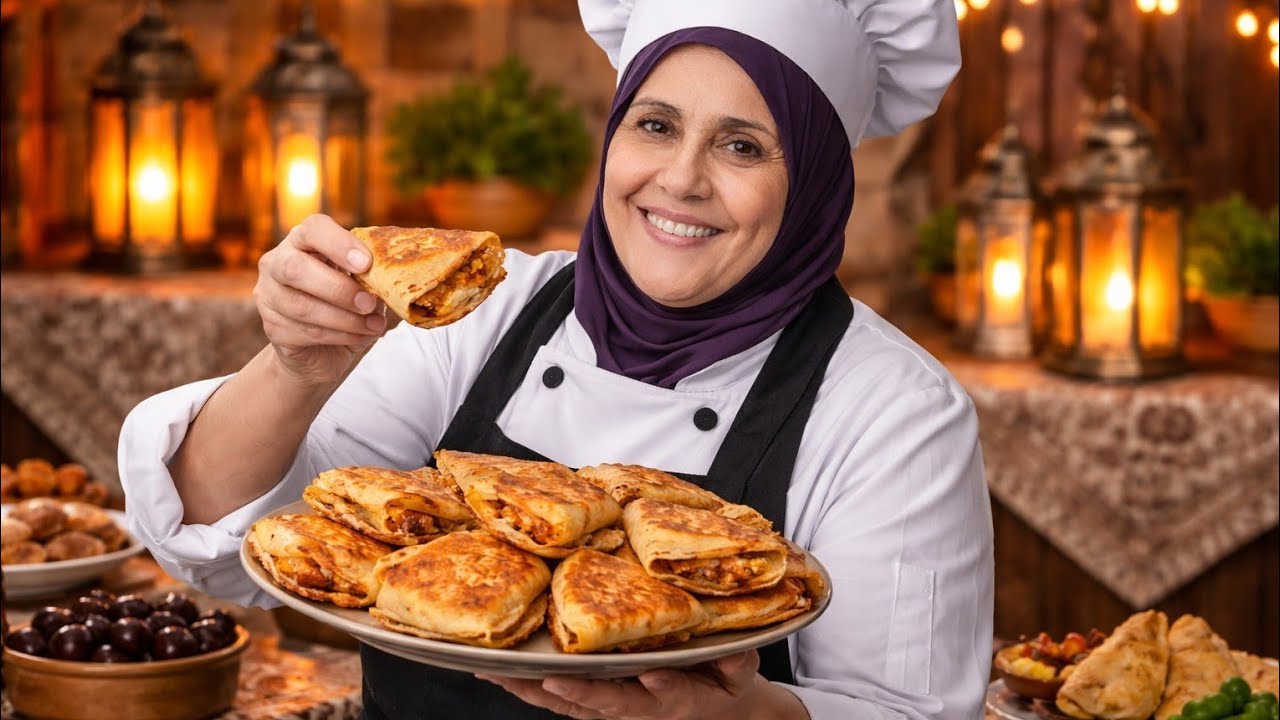 اسهل طريقه لعمل كريب المطاعم الحادق و الحلو بمكونات اقتصادية و لذيذه مع قطايف رمضان و قرمشتها😋