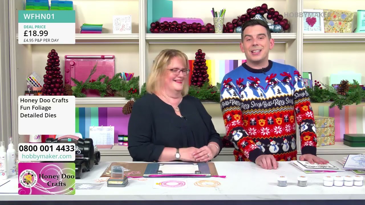 Honey Doo Crafts - телепередача в 19:00 13 декабря 2025 года. Вырубные штампы/трафареты/штампы и ...