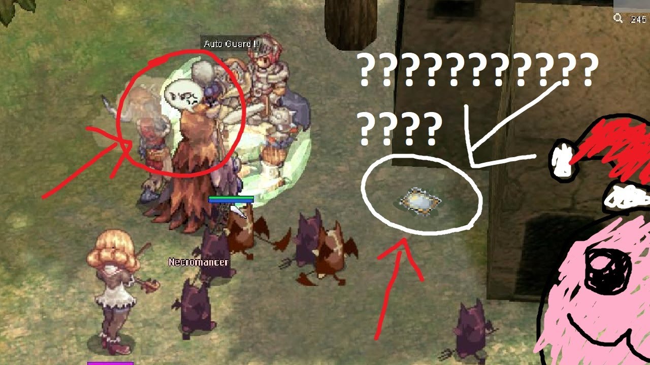 Ragnarok Online (PreRenewal) - LK bowling Gefenia Nameless Abbey FUN LEVELING Santa Poring Card