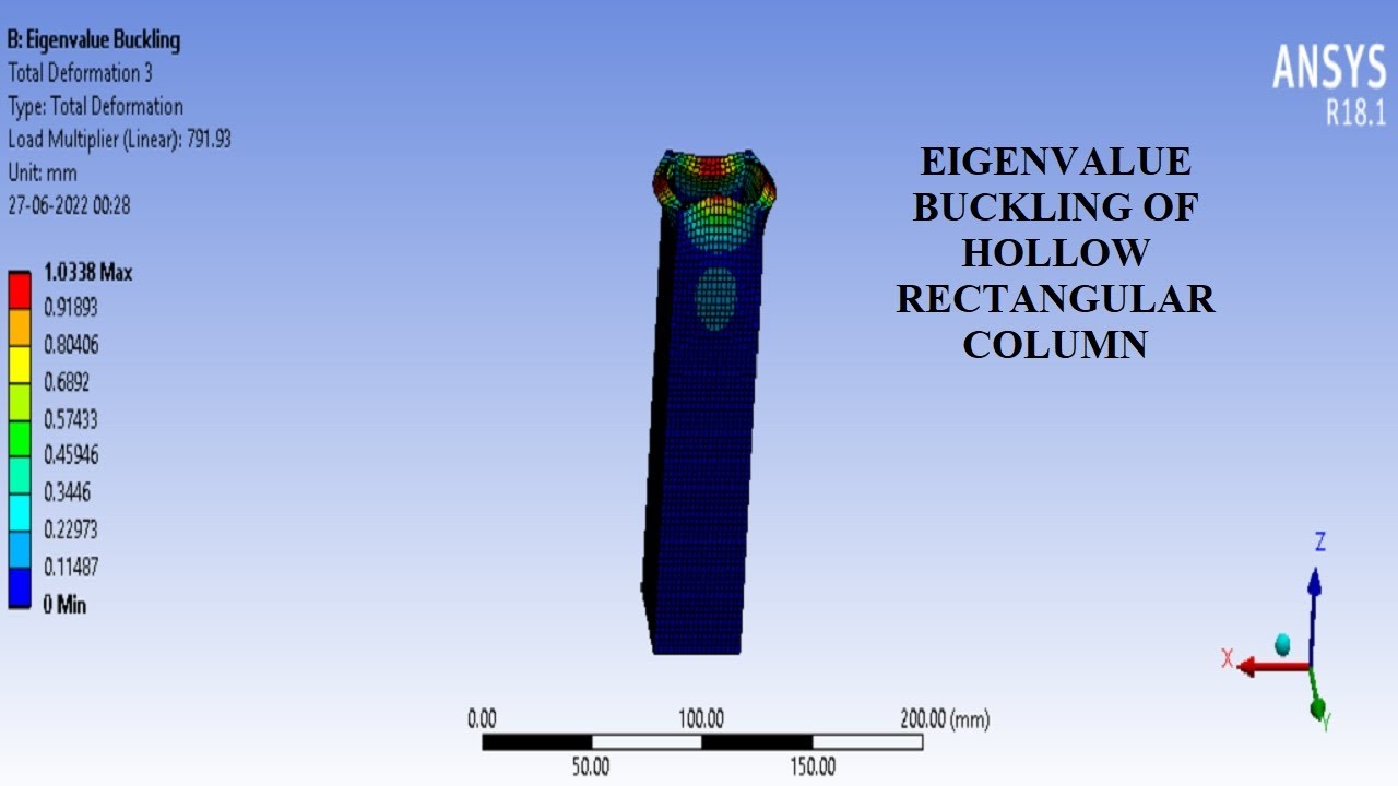 Eigenvalue Buckling | How to do Linear Buckling Analysis I Hollow Rectangular Wall | ANSYS Workbench