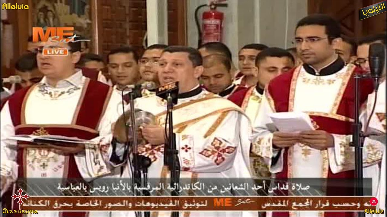 ابنشويس محير احد الشعانين لخوروس الكلية الاكليريكية بقيادة المعلم ابراهيم عياد