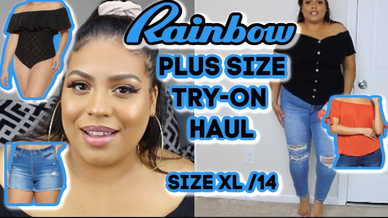 PLUS SIZE RAINBOW TRY-ON HAUL | FASHION ON A BUDGET