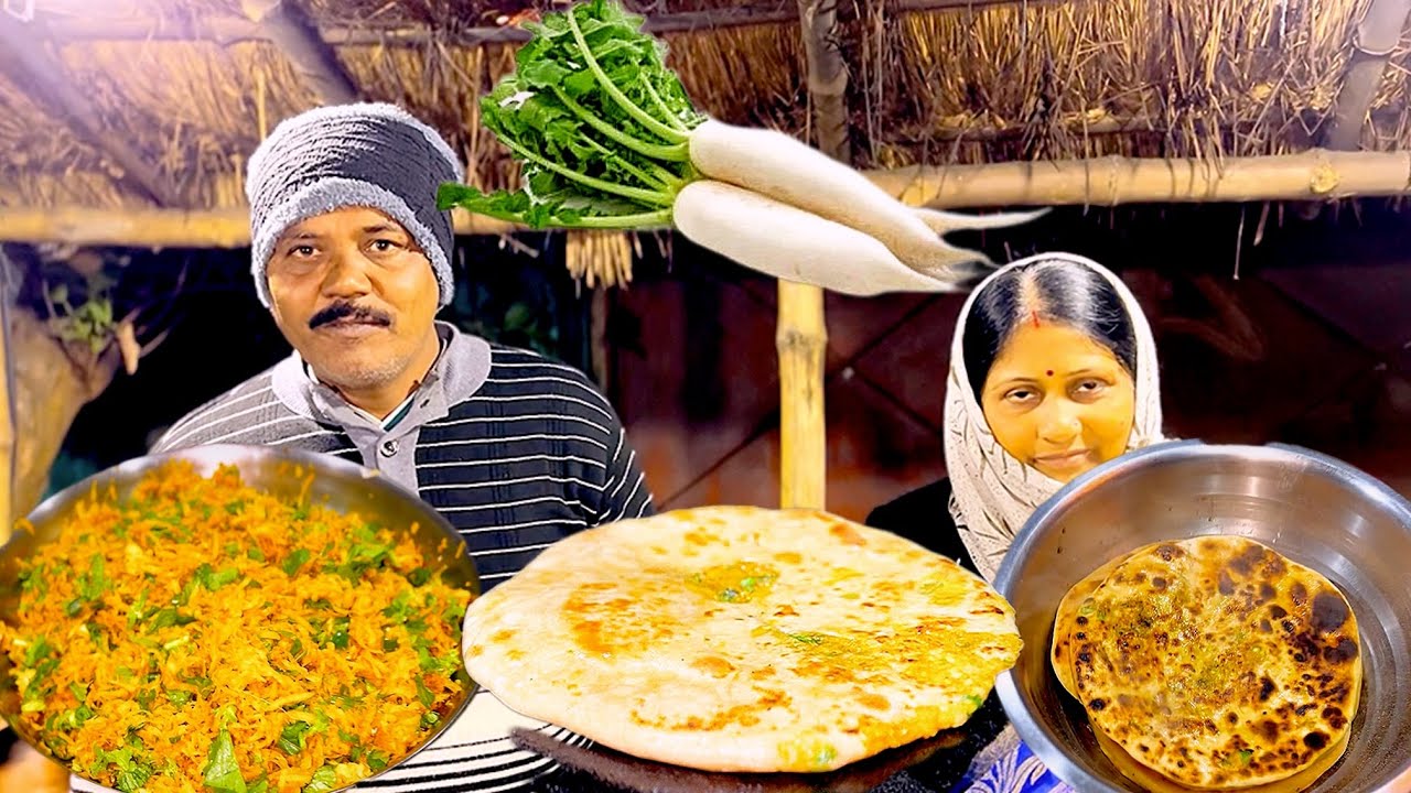 শীতকাল মুলোর পুর ভরা পরোটা সব থেকে সহজ পদ্ধতিতে'ও ঘরোয়া উপকরণ দিয়ে বানিয়া ফেলবো🔥