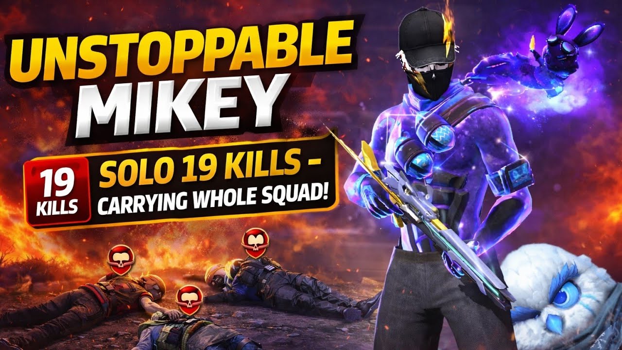 Carrying whole squad with 19 kills🔥 |Freefire|Freefire gameplay