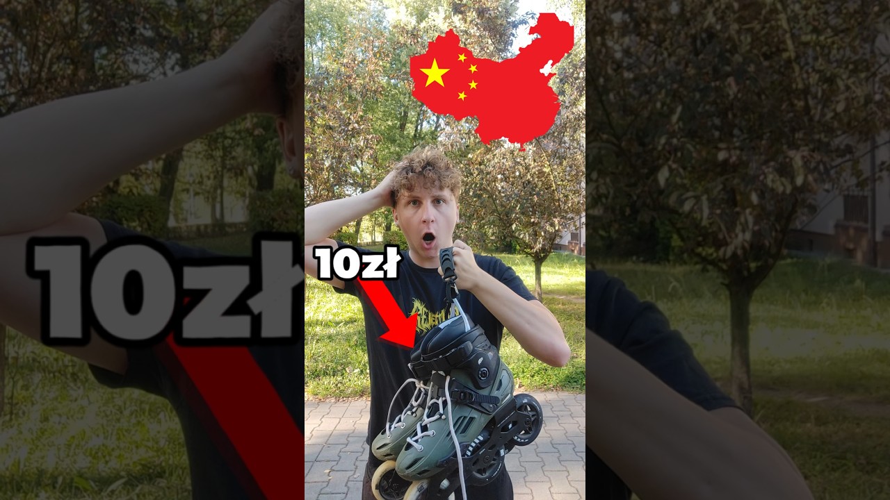 ROLKI ZA 10 ZŁ Z CHIN?😱😱 #rolki #naprawa #rozrywka #humor #viral