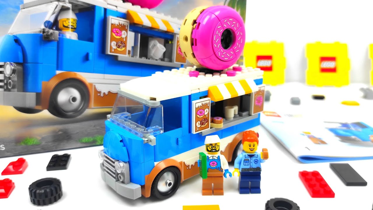 [Stop Motion Build] LEGO City 60452 Donut Truck(ドーナツ屋, 도넛 트럭)