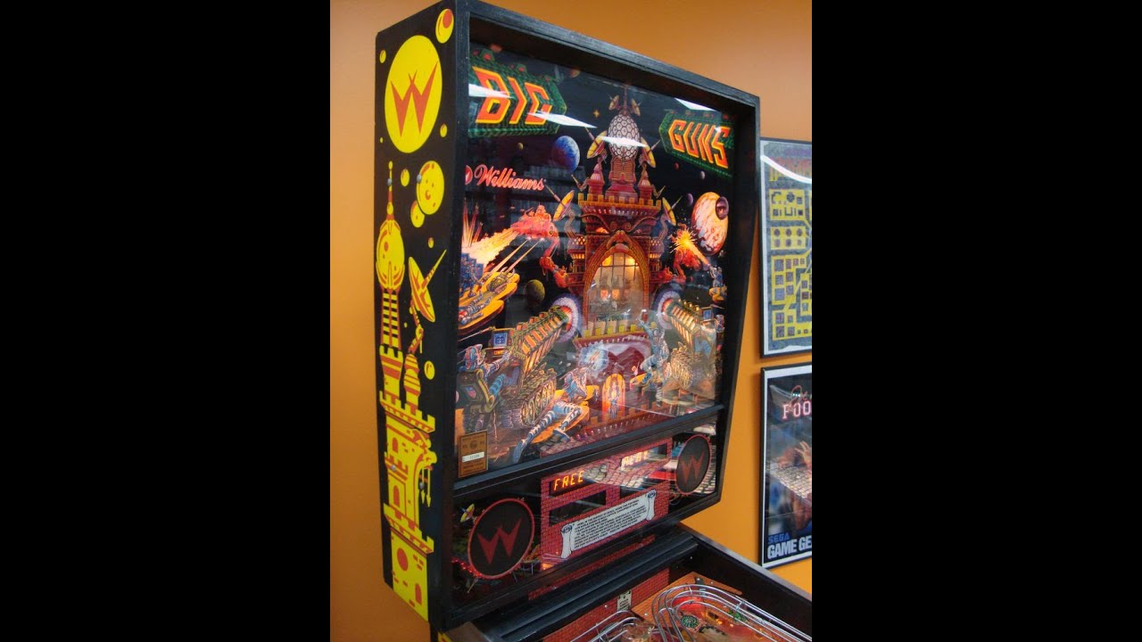 1987 Williams Big Guns Pinball Machine!  Gameplay, Artwork, Design Video