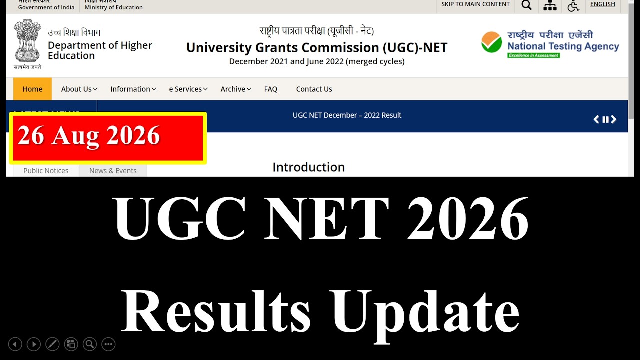 Big Update- UGC NTA NET Results 2026 | UGC NET June exam Results 2026