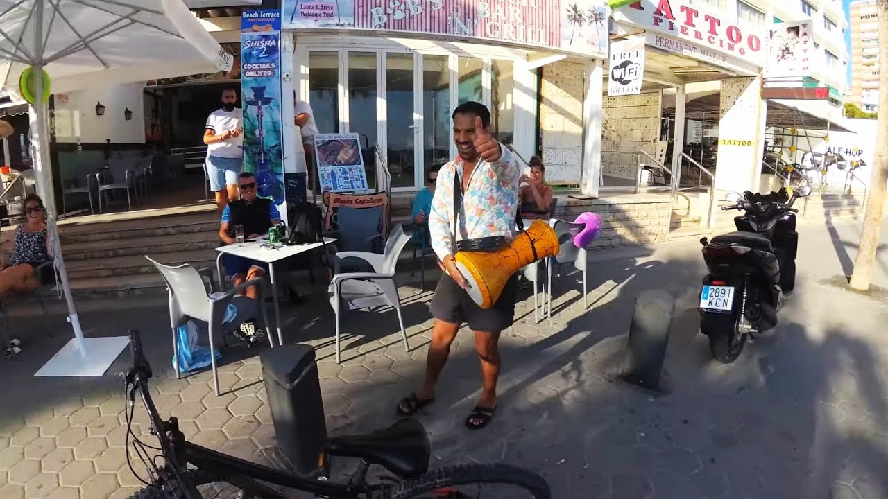 Levante Beach - Benidorm - Street Walk - Playa de Levante - Spain.