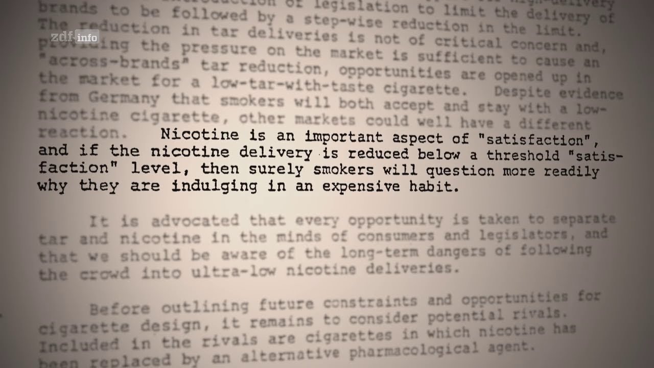 ZDFinfo Doku: Nikotin - Eine Droge mit Zukunft