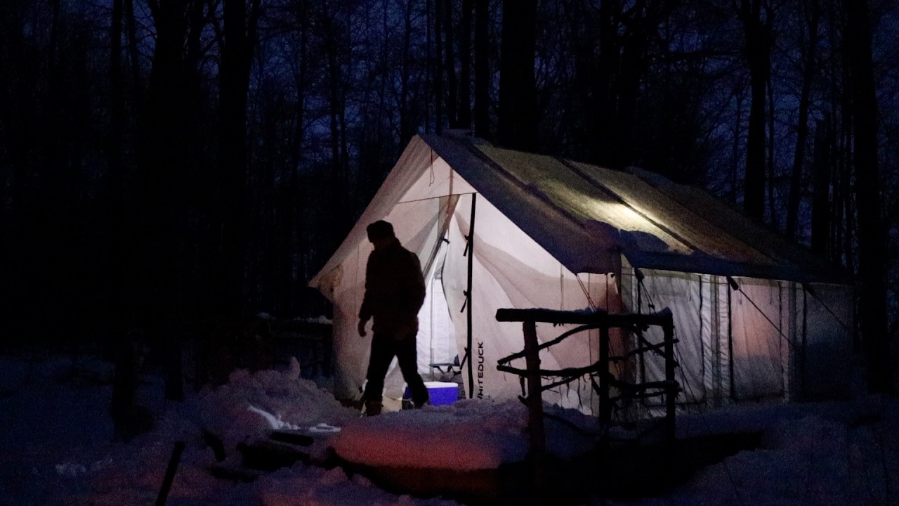 Winter Hot Tent Camping