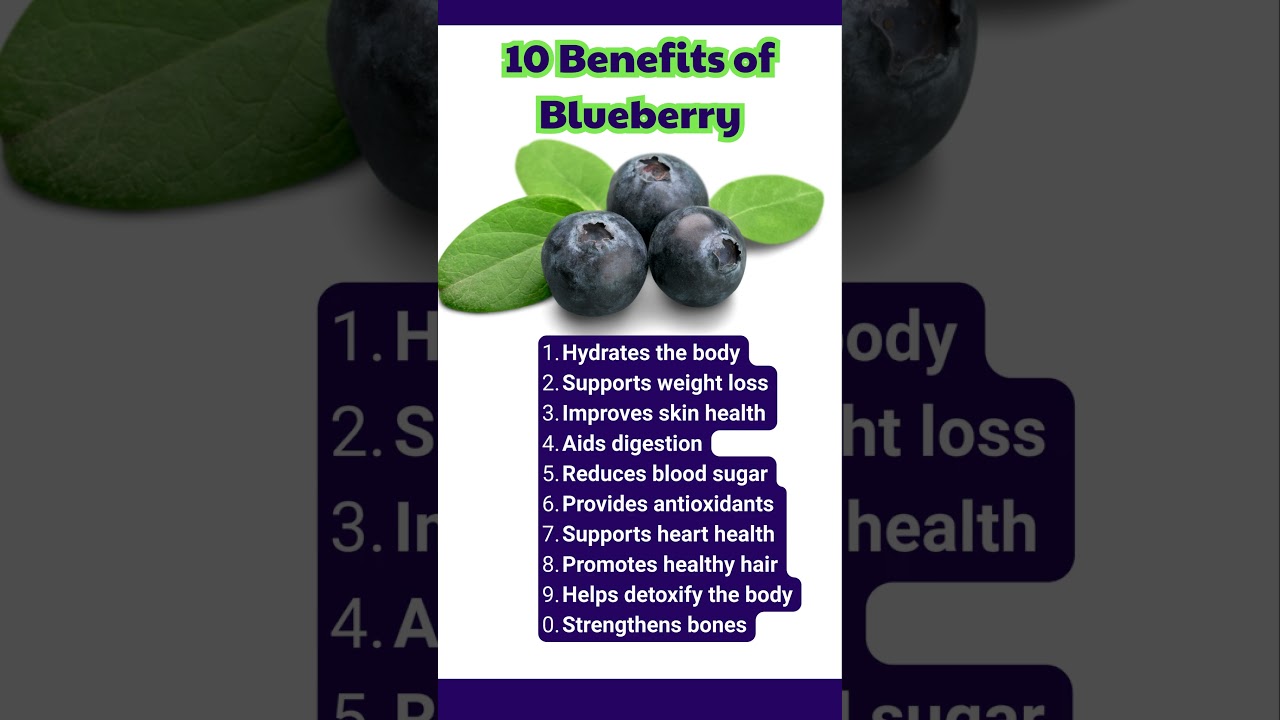 10 Amazing Health Benefits of Blueberries #healthtips