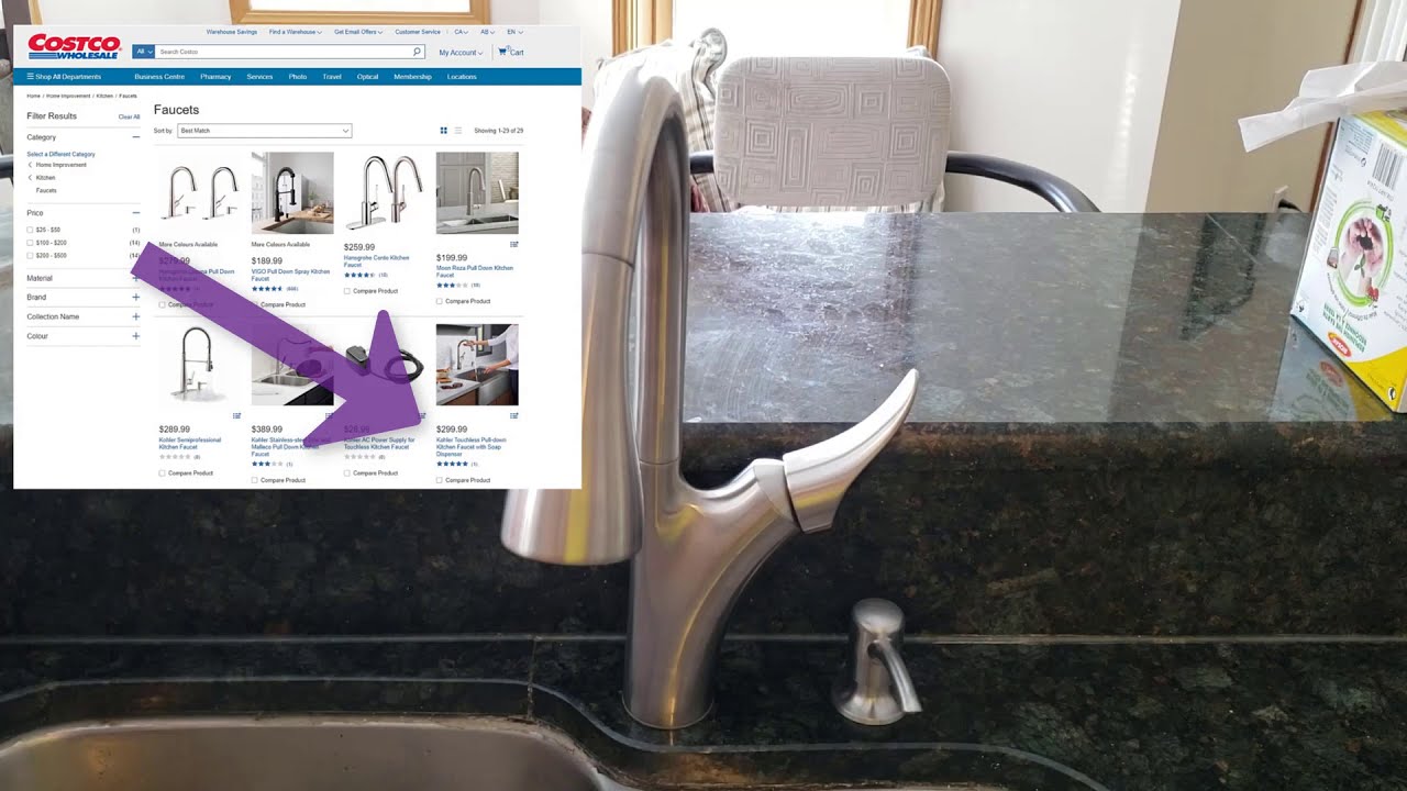 Kohler Malleco Touchless Pull Down Kitchen Faucet Unboxing & Installation