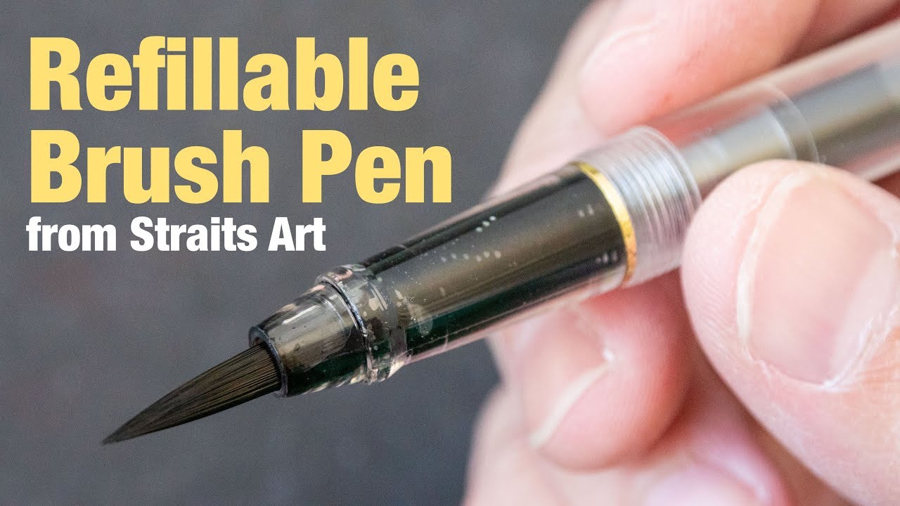 Refillable brush pen from Straits Art