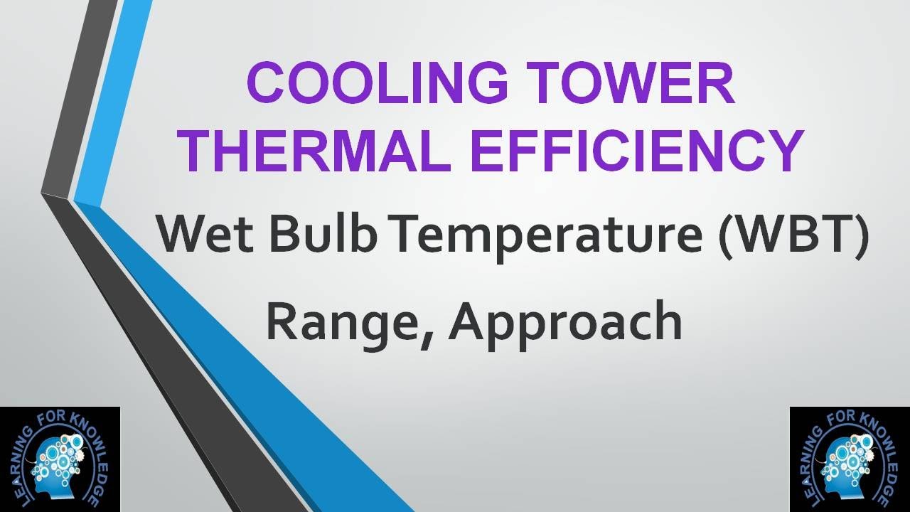 Cooling Tower Efficiency (Thermal) Calculation, Wet Bulb Temperature