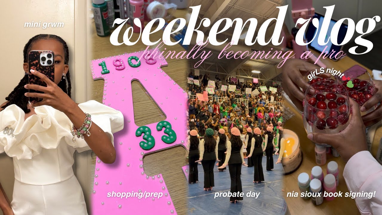 WEEKLY VLOG 💕💚 | phinally becoming a pro, girLS night, nia's book signing, grwm, shopping + more