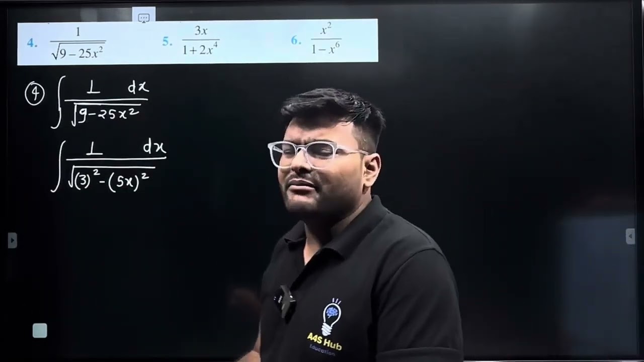 4.Integrate  1/&radic;(9-〖25x〗^2 )