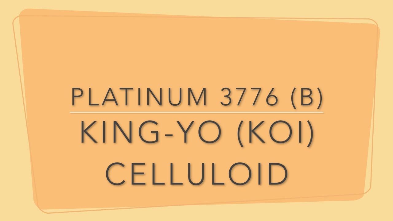 Platinum 3776 (B) in Koi Celluloid