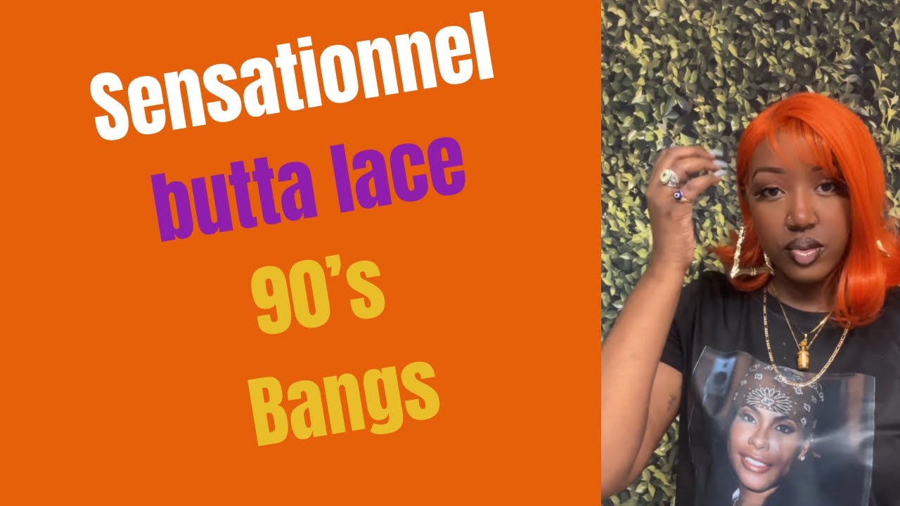 Sensationnel butta lace 90s Bangs wig/beginner friendly tutorial 