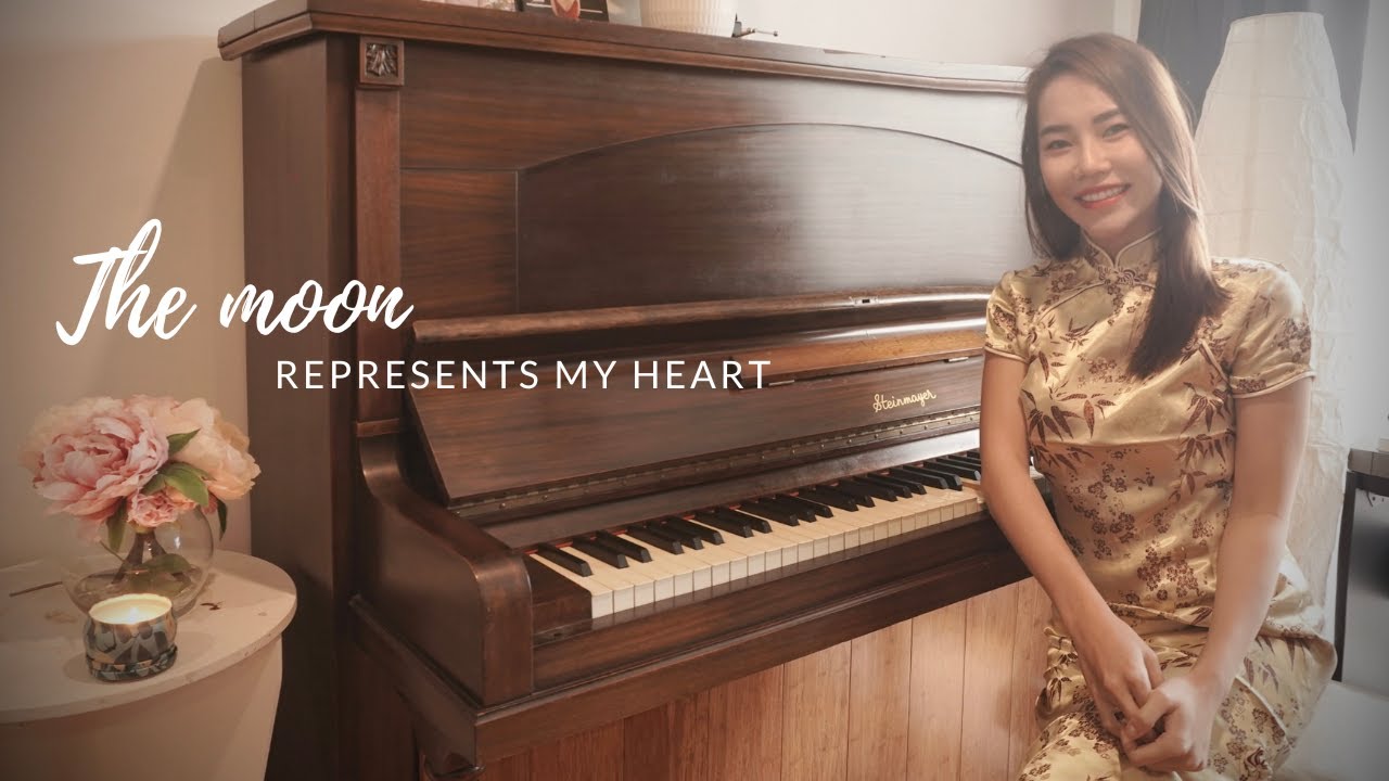 The Moon Represents My Heart [Ánh trăng nói hộ lòng tôi] May Piano cover x Synthesia