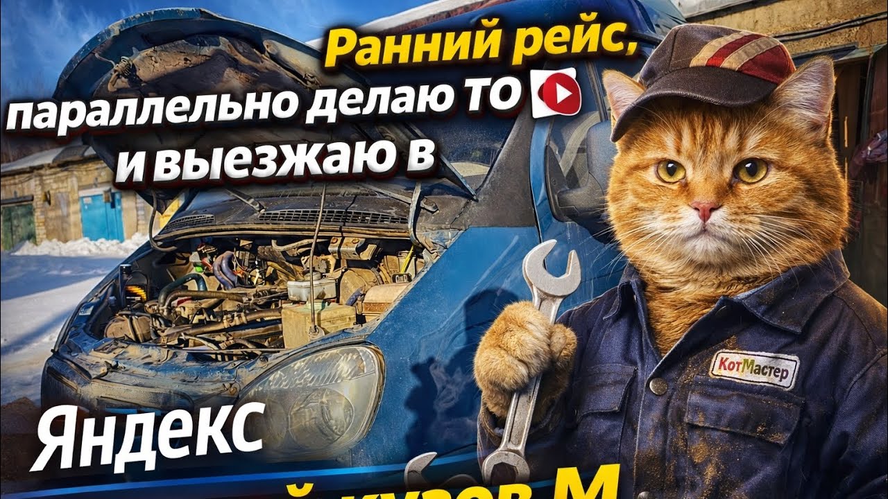 Ранний рейс, параллельно делаю ТО и выезжаю в Яндекс Грузовой кузов М 