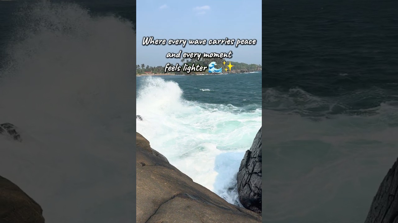 Relaxing Ocean Waves 🌊| Seethagalla, Thalalla Sri Lanka | Nature Sounds for Stress Relief✨💫 