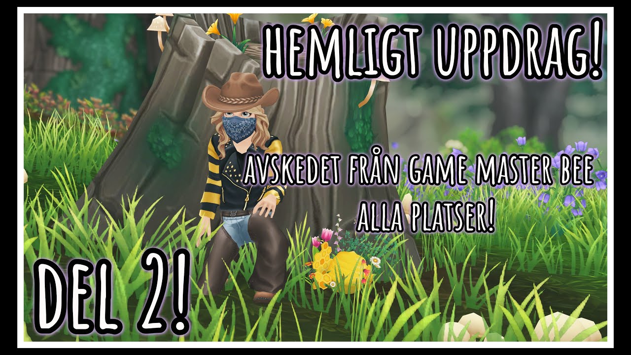 Hemligt uppdrag!  Avskedet från Game Master Bee-  Del 2 - alla platser!