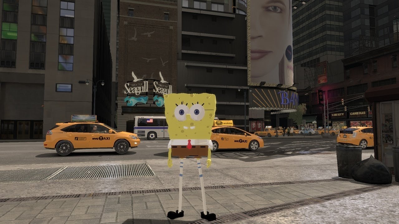 Grand Theft Auto IV - SpongeBob SquarePants (MOD) HD