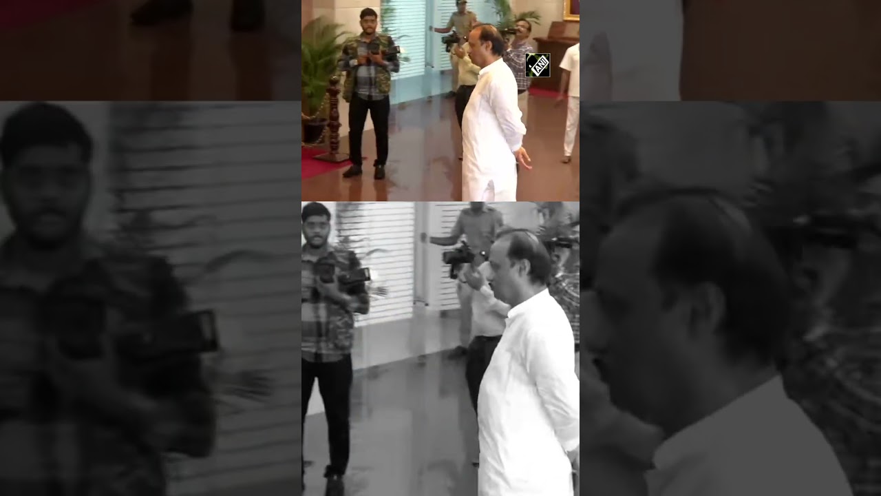 Maharashtra: Deputy CM Ajit Pawar arrives at NCP&rsquo;s new party office in Mumbai