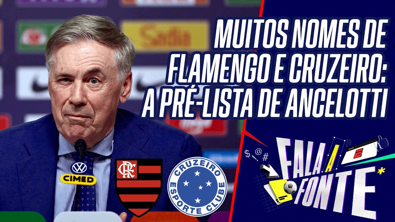 NEYMAR E MUITOS NOMES DE FLAMENGO E CRUZEIRO: A PR&Eacute;-LISTA DE ANCELOTTI PARA A COPA