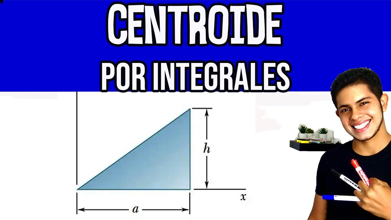 Determine por integración directa el centroide del área mostrada (Triangulo).