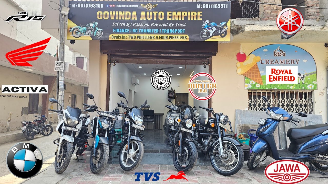 Second Bike Scooty Market Finance Sirf ₹2000 DP mein Scooty Bike Le Jaoo Meteor Hunter Electra