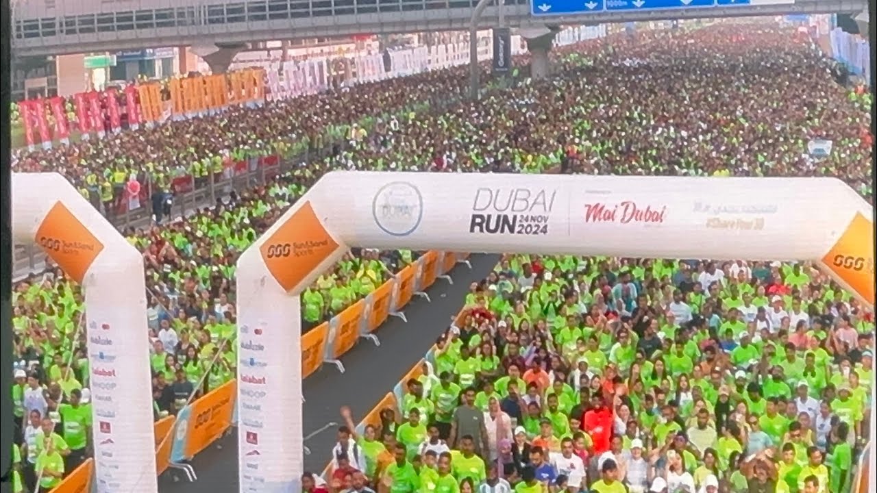 Dubai Run 2024 | SHEIKH ZAYED ROAD | سباق دبي 2024 | طريق الشيخ زايد