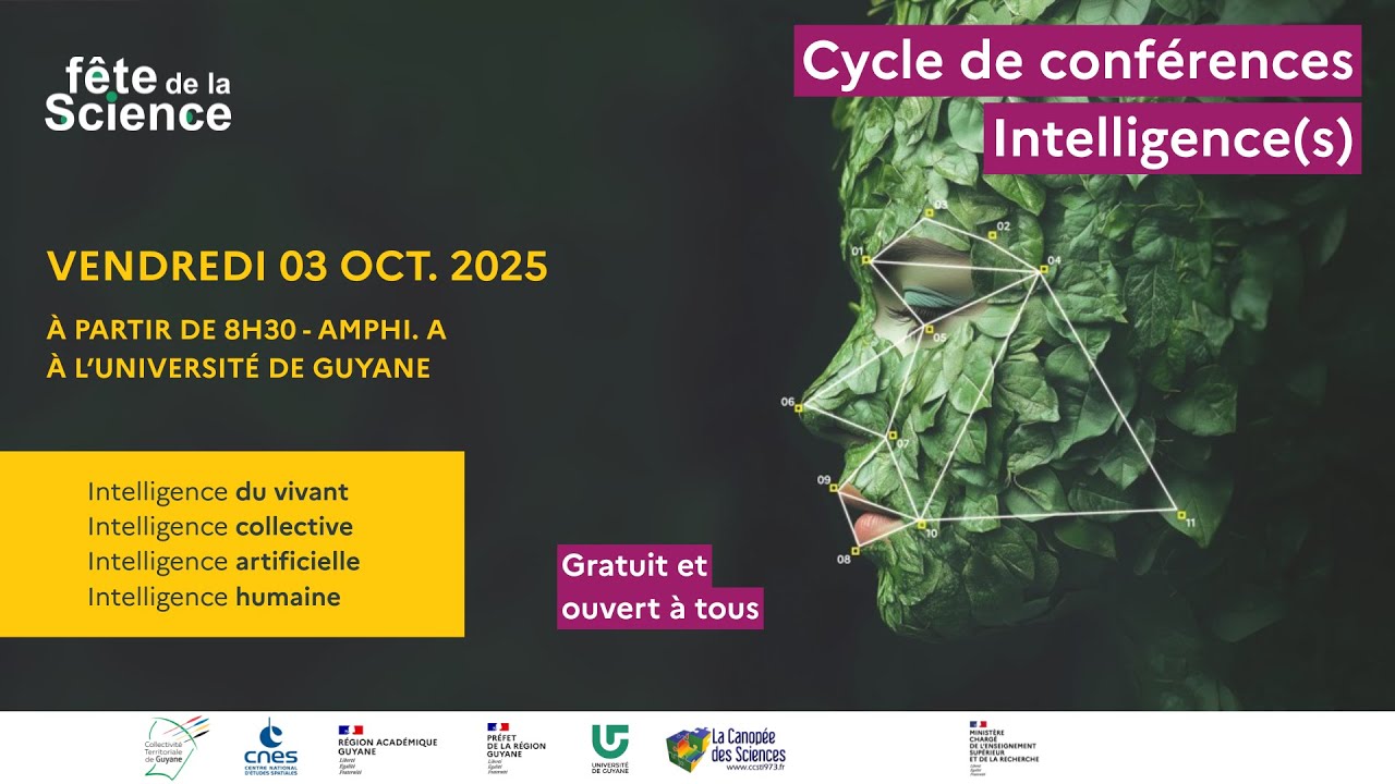 Les intelligences - Fête de la Science 2025, cycle de conférences