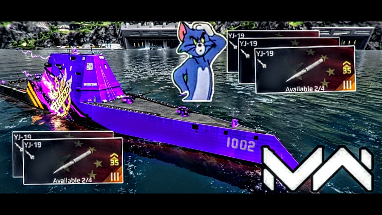 USS Lyndon B.Johson with 5 missles YJ-19😎🤯#modernwarships #battleship #gaming