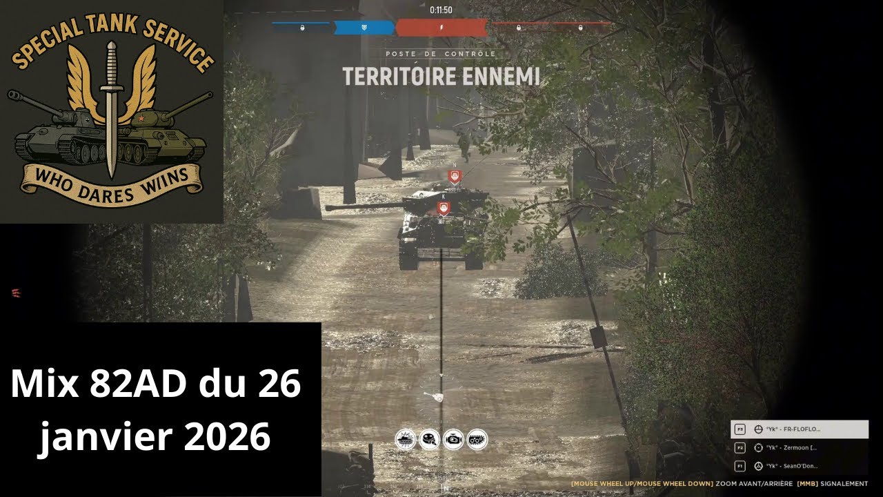 Full push – 11 tanks destroyed, 5000 points, instead of staying hidden behind hedgerows