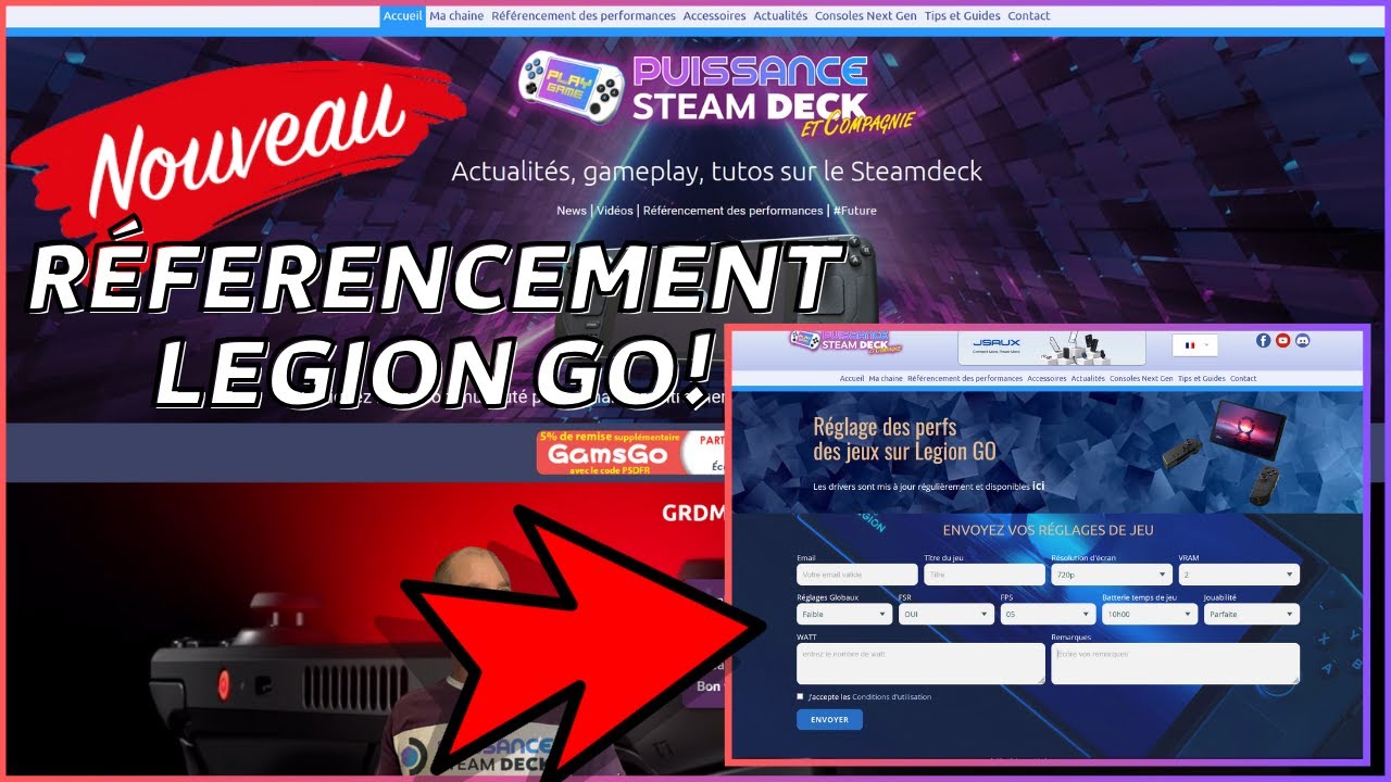 🛡️R&eacute;f&eacute;rencement Legion Go: C'est possible via puissancesteamdeck.com