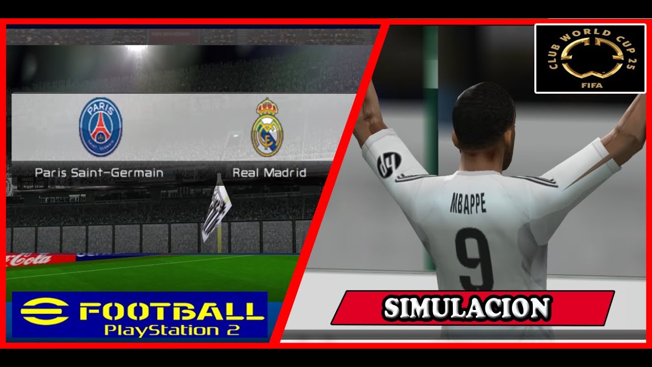 PSG vs Real Madrid | Semifinal Mundial de Clubes 2025 | PES 2024 (PS2) Gameplay